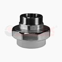 Муфта комб.разъём.(американка) с наружной резьбой 25x1/2" (120/20) (Valfex) СЕРАЯ