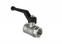 Кран шаровой латунный DeltaPro для ВОДЫ 3/4" ВР/ВР рычаг, НИКЕЛИР-Й VALFEX 11Б27фт1М (72/18)